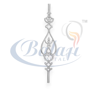 Composant de garde-corps de balcon en fonte d'aluminium gris moderne, finition sablée par projection de granulats, protection, vente en gros 5 - Product Image 1