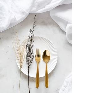 Hot Selling & Stylish Cutlery Spoon & <b>Fork</b> Set Flatware Brass Kitchenware for Home Decoration & Weddings Gatherings - Product Image 3