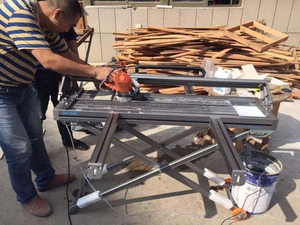 Multi-purpose 45 Degrees Tile Automatic Machinery <b>Marble</b> Cutting/chamfering/grinding Electric Tile Grooving Wet Saw Stone Slab - Product Image 3