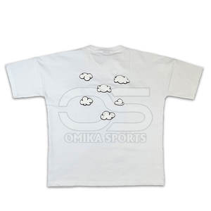 เสื้อยืดพิมพ์ลายพัฟฟ์สำหรับผู้ชายเสื้อยืดโอเวอร์ไซส์พิมพ์ลายโลโก้3D สไตล์สตรีท - Product Image 6