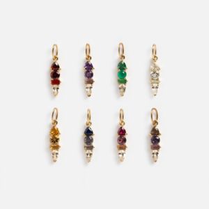 Pendentif multi-pierres en quartz vert en argent sterling 925 plaqué or, bijoux faits à la main pour femmes - Product Image 5