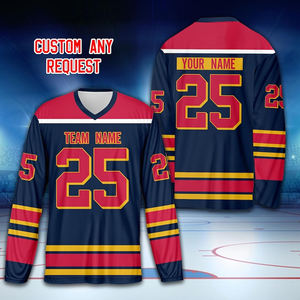 Fabricante de ropa deportiva OEM, camisetas de hockey sobre hielo sublimadas personalizadas, Proveedor de Ropa de equipo a granel, conjuntos de uniformes profesionales - Product Image 5