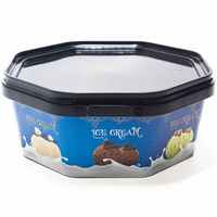 Conteneur octogonal en PP IML recyclable de 650 ml avec couvercle en PP IML – Qualité alimentaire et certifié ISO
