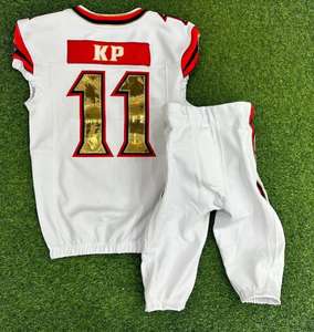 Uniformes de Fútbol Americano Sublimados Personalizados al por Mayor, Nuevo Diseño, Ropa Deportiva de Fútbol para Hombre Adulto - Product Image 5