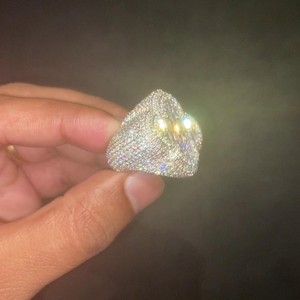 Brilliant Cut IGI Certified CVD HPHT Lab Grown Created Diamond <b>Ring</b> 14k 18k Solid Gold Party Baguette Cut Diamond <b>Ring</b> <b>for</b> <b>Man</b> - Product Image 3