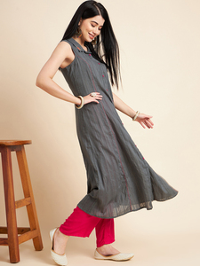 ชุด kurti ทันสมัยสำหรับผู้หญิงชุด kurta dupatta อินเดียแบบชนเผ่าพื้นเมืองสำหรับผู้หญิง - Product Image 4