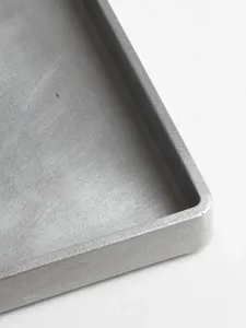 Exxent Serveringsbakke Bandeja de servicio Bandeja de comida de aluminio rectangular Plato de servicio de metal Bandeja de comida Cocina - Product Image 4