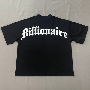 T-shirt en jersey 100% coton personnalisé Style décontracté avec motif sérigraphie 280 g/m² T-shirt en tissu tricoté - Product Image 6