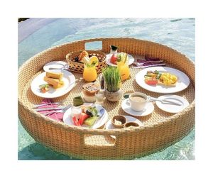 ถาดลอยแบบพรีเมี่ยมสำหรับธุรกิจโรงแรมและรีสอร์ทถาดลอยน้ำสำหรับอาหารเช้าแบบโรแมนติก - Product Image 3