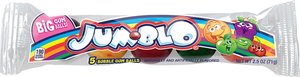Rain Blo Jum Blo Bubble Gum Balls Tubo de 2,5 onzas (paquete de 24) - Product Image 3