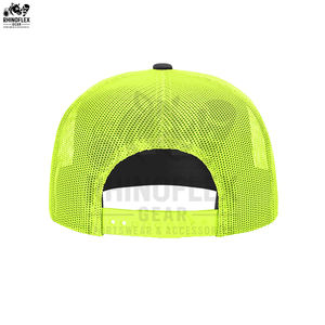 Casquette en maille 100% coton imperméable de haute qualité en gros avec logo et design personnalisés pour une utilisation en extérieur - Product Image 3