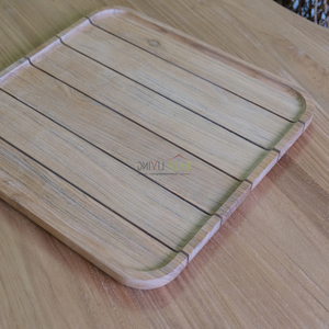 Bandeja de madera de teca ecológica de gran oferta para entregar alimentos y bebidas, estilo minimalista bueno y duradero - Product Image 6