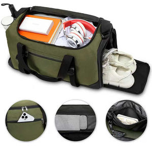 Bolsa de Lona Personalizada para Viajes, Gimnasio, Deportes, Impresión por Sublimación, Poliéster Impermeable, Bolsa de Fin de Semana, Logotipo Bordado, Diseño con Bolsillo para Zapatos - Product Image 3