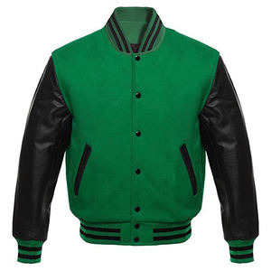 Alta calidad OEM personalizado de gran tamaño Varsity chaqueta para los hombres con mangas de cuero al por mayor Streetwear Letterman chaquetas para el invierno - Product Image 6