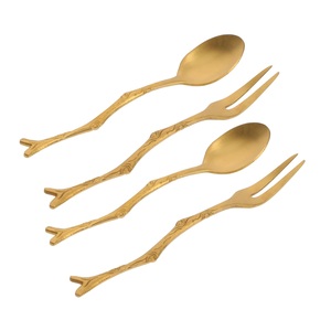 Ensemble de couverts en laiton Nouveau design Ensemble de couverts plaqué or pour hôtel et restaurant Ensemble de couverts d'occasion au meilleur prix. - Product Image 5