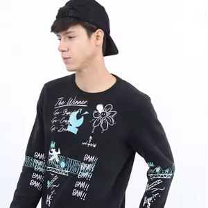 Qualité supérieure 100% coton pull nouveau Design haute vente Cool graphique sweat respirant haut à la mode brodé hiver - Product Image 4