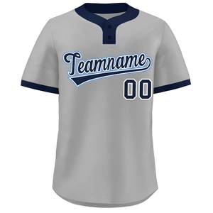 Maillot de Baseball boutonné de Style Pro chemise de Softball pour jeunes personnalisée tissu en maille séchage rapide ajustement matériel sergé broderie équipe USA Look - Product Image 3