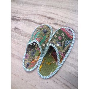 Pantoufles matelassées en tissu imprimé de haute qualité, en coton, antidérapantes, chaudes, légères, accessoires de chaussures décontractées - Product Image 5