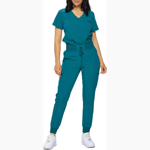 Logo personnalisé Ensemble de gommages médicaux de qualité supérieure unisexe Médecin Infirmière Hôpital Chirurgical Uniforme Jogger Pantalon Top Vente en gros de haute qualité - Product Image 1