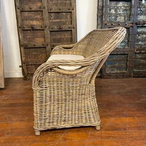 Canapé de détente tissé en rotin de style classique chaise longue artisanat de décoration de jardin de maison de luxe - Product Image 4