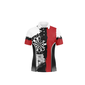 Sublimation du logo et des chiffres de l'équipe personnalisée T-shirt polo de fléchettes de club pour hommes à vendre - Product Image 6