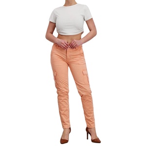 KATBROS INDUSTRY Pantalon cargo décontracté pour femme, hiver, qualité supérieure, best-seller, impression de logo personnalisé, taille élastique, tissu extensible - Product Image 6