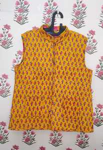 Jaikuri – vestes réversibles en tissu de coton, imprimées à la main, disponibles en différentes couleurs, taille 38 40 42 44 46 - Product Image 2