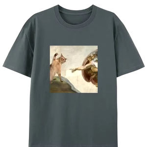 Camiseta de algodón 100% ajustada con cuello redondo para hombre 2024 con stock de logotipo de impresión personalizado, ropa a granel, fardo de ropa mixta, ropa usada - Product Image 1