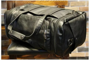 Bolsa de Viaje de Cuero para Hombre de Negocios, Bolsa Deportiva Impermeable con Compartimento para Zapatos, con OEM - Product Image 4