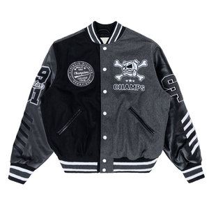 Veste universitaire pour homme de qualité supérieure, style streetwear, col montant, écologique, respirante, coupe confortable, tendance - Product Image 5