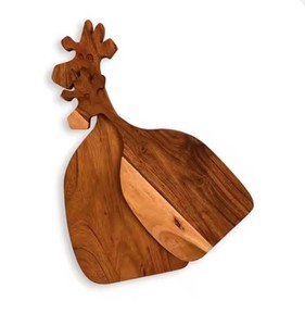 Tabla de cortar de madera de primera calidad con madera duradera, logotipo personalizable, ideal para cualquier preparación de cocina, uso de bloques de cortar - Product Image 3