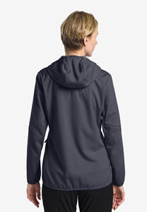 Veste Softshell Noire Imperméable de Haute Qualité pour Femme avec Logo Personnalisé, Manches Longues, Respirante, Coupe-Vent, pour la Course et les Activités de Plein Air - Product Image 2