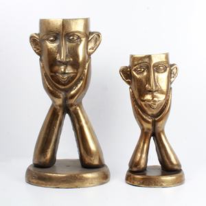 Nouvelle arrivée Sculpture de table en fonte d'aluminium avec finition antique en laiton Sculpture décorative faite à la main - Product Image 5