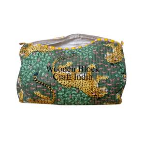 Conjunto de Bolsos Acolchados de 3 Piezas de Moda con Estampado Animal y Cierre de Cremallera para Bolsas de Cosméticos Diarias, Bolsa de Maquillaje de Viaje - Product Image 5