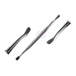 Lime à os double face en acier inoxydable allemand de haute qualité, lime à os dentaire avec bord rugueux pour la précision chirurgicale - Product Image 6