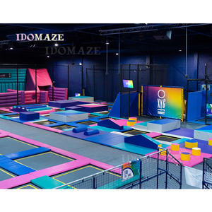 Parc de <span class=keywords><strong>trampoline</strong></span> en plastique, équipement d'intérieur avec <span class=keywords><strong>protection</strong></span> pour les enfants de 4 à 14 ans, certifié CE, usage commercial - Product Image 6