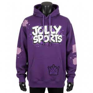 Sudadera con Capucha para Hombre, Tejido Grueso de 380 GSM, Mezcla de Algodón Suave, Felpa, Lavado Ácido Morado, Logotipo Personalizado, Sudadera Básica - Product Image 6