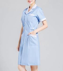Conjuntos de uniformes médicos, cuello alto, Manga corta personalizada moda mujer médico Hospital uniforme enfermera uniforme - Product Image 5