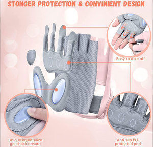 Guantes Deportivos Unisex de Alta Calidad, Personalizables, Transpirables, de Cuero, para Gimnasio, Levantamiento de Pesas, Ciclismo, con Agarre Ajustable, para Mujer, Nuevos - Product Image 3