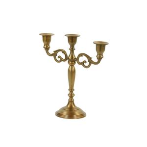 ROSHAN HANDICRAFTS Bougeoir à 3 bras en aluminium fait main, écologique, pour la décoration intérieure, fournisseurs en gros, bon choix - Product Image 1