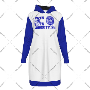 Robe à capuche ample Zeta Phi Beta Sorority personnalisée | Sweat-shirt à manches longues avec poche | Vêtements de sororité ZBP chauds pour l'hiver - Product Image 1