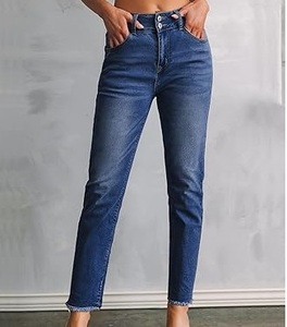 กางเกงยีนส์ทรงตรงขากว้างสำหรับผู้ชายกางเกงออกกำลังกายกลางแจ้งฟิตเนสทรงปกติแบบลำลองด้านหน้าเรียบ - Product Image 5