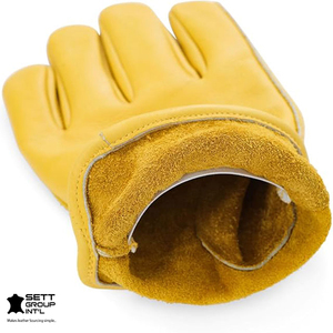 OEM DULFINE Gants de travail en cuir de vachette Gants de jardinage et de ski résistants aux perforations et aux coupures Caractéristiques Hommes Cyclisme en plein air - Product Image 4