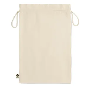 <b>Large</b> Organic Cotton <b>Gift</b> <b>Bag</b> Sustainable Merchandising Eco-Friendly Amber Color for Promotional & Business <b>Gifts</b> - Product Image 2