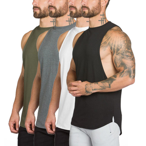 Cotton Comfortable Sleeveless <b>Men</b> Tank Tops Fitness <b>Singlet</b> Bodybuilding Workout Gym Shirts - Product Image 1
