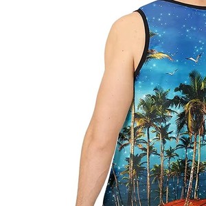 Débardeur Homme Décontracté pour l'Extérieur, Sublimation, Haute Qualité, Anti-Plis, Séchage Rapide, Respirant, Écologique, Léger, Tendance - Product Image 6