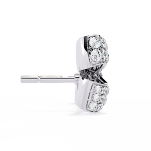 Pendientes de diamantes para mujer Diseño de lazo infinito 925 Plata 14K 18K Oro Diamantes cultivados en laboratorio Elegante regalo de joyería elegante - Product Image 6