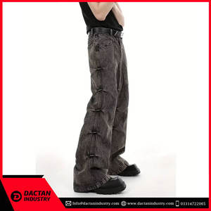 Meilleure vente Pantalon de sport évasé décontracté à séchage rapide pour hommes Logo personnalisé imprimé taille haute coupe normale en coton polaire - Product Image 5