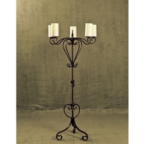 Candelabro Decorativo Navideño de Hierro con Cinco Brazos, Recubierto de Polvo Negro, para Decoración del Hogar y Centros de Mesa para Bodas - Product Image 6