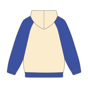 Custom 100% Cotton Neutral <b>Blue</b> Pullover <b>Men's</b> Hoodie with Raglan Sleeves Soft & Comfortable Casual Wear - Product Image 3